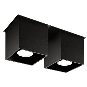 

Stropní svítidlo QUAD 2 2xGU10/40W/230V černá