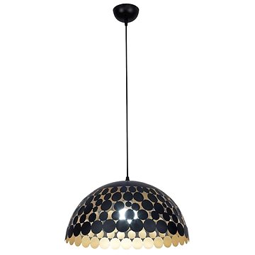 

Lustr na lanku LISA BLACK 1xE27/60W/230V