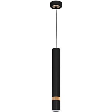 

Lustr na lanku JOKER BLACK WOOD 1xGU10/8W/230V