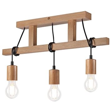 

Přisazený lustr LEON 3xE27/60W/230V dub