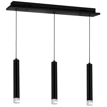 

LED Lustr na lanku CARBON 3xLED/15W/230V