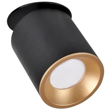 

Bodové zápustné svítidlo HARON 1xGU10/10W/230V černá/zlatá