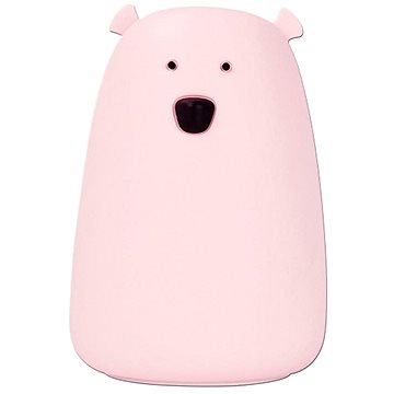 

LED RGB Dětská dotyková lampička BEAR LED/0,4W/5V růžová + USB