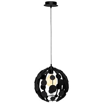 

Lustr na lanku GAIA 1xE27/60W/230V černá pr. 18 cm
