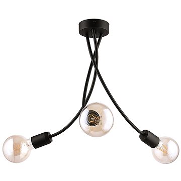

Jupiter 1639 - Lustr na tyči LUCE 3xE27/60W/230V černá