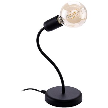 Jupiter 1673 - Stolní lampa LUCE 1xE27/60W/230V černá