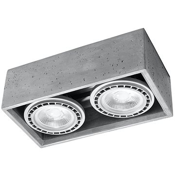 

Stropní svítidlo QUATRO 2xGU10/40W/230V beton
