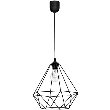

Závěsné svítidlo BASKET 1xE27/60W/230V černá
