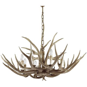 

Ideal Lux - Lustr na řetězu CHALET 8xE14/40W/230V paroží