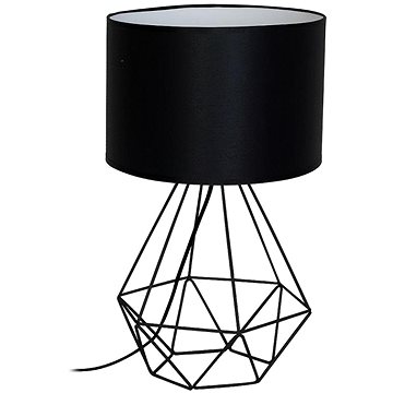 Stolní lampa BASKET 1xE27/60W/230V černá
