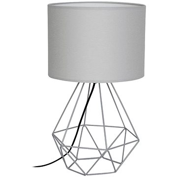 Stolní lampa BASKET 1xE27/60W/230V šedá