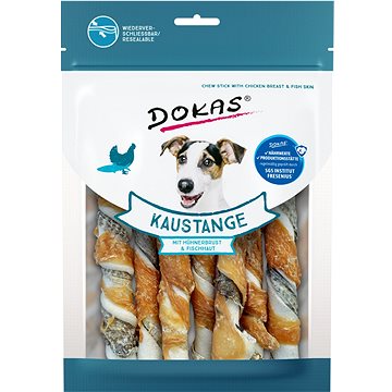 

Dokas Tyčinky z hovězí a rybí kůže, s kuřecím filetem 170 g
