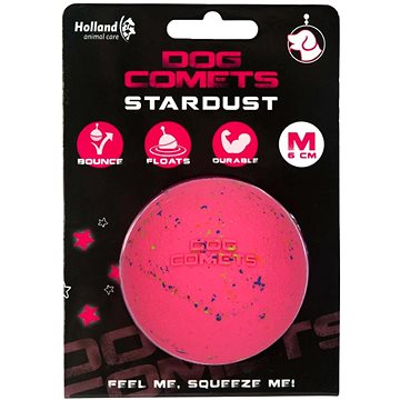 

Dog Comets Stardust plovoucí míč růžový M / 6 cm