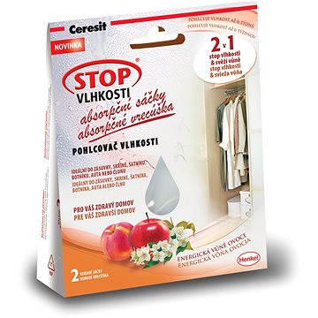 

STOP VLHKOSTI 2v1 - absorpční sáčky energické ovoce 2 x 50 g