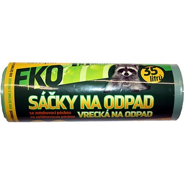 

VIPOR LDPE Eko s páskou 35 l, 15 ks, zelený