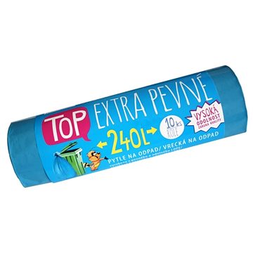 

VIPOR LDPE Top Extra pevné 240 l, 10 ks, modrý