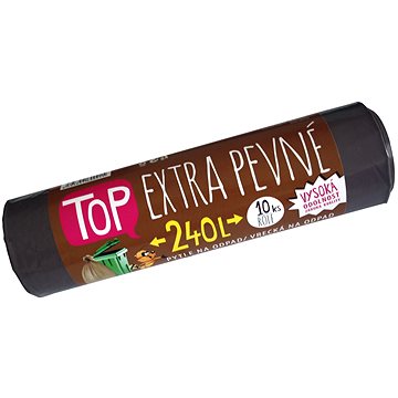 

VIPOR LDPE Top Extra pevné 240 l, 10 ks, hnědý