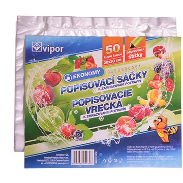 

VIPOR HDPE zamrazovací sáčky, 20× 30cm, 50 ks