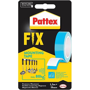 

PATTEX Fix Oboustranná lepící páska, 1,9 cm × 1,5 m