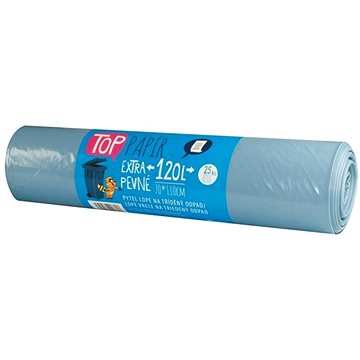 

VIPOR LDPE Top na papír 120 l, 25 ks, modrý