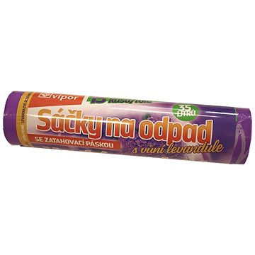 

VIPOR LDPE zatahovací s vůni levandule 35 l, 15 ks