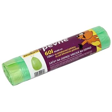 

VIPOR HDPE se zatahovací páskou 60 l, 10 ks, zelený
