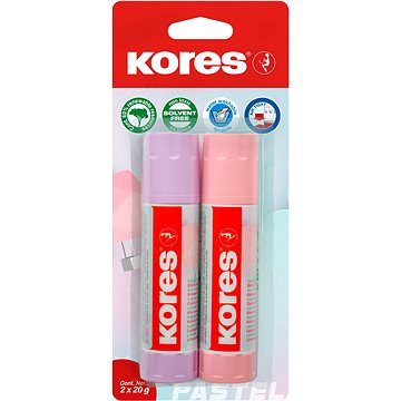 

KORES Lepicí tyčinka Pastel 2 × 20 g