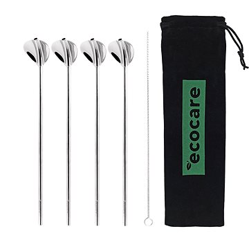 

ECOCARE Lžičky s Brčkem Set 4 ks Silver