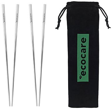 

ECOCARE Kovové Hůlky s Obalem Silver 4 ks