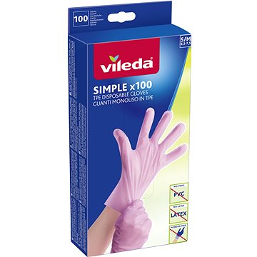 

VILEDA Simple rukavice S/M 100 ks