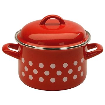 

Metalac Červený puntík, Standard s poklicí 18 cm, 3 l
