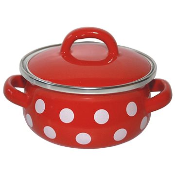 

Metalac Červený puntík, Elegant s poklicí 12 cm, 0,8 l