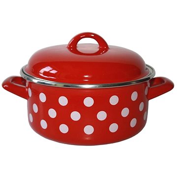 

Metalac kastrol Červený puntík, Standard s poklicí 24 cm, 4,75 l