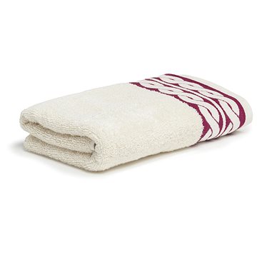 

Möve Cosy Knits Ručník s bordurou 50 × 100 cm brusinky