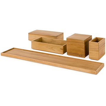 

Möve Teak Sada úložných boxů 5 ks, teak