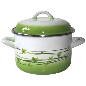 

Metalac Hluboký smaltovaný hrnec Standard s poklicí, tráva, 20 cm, 4 l