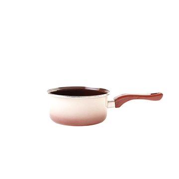

Metalac Smaltovaný rendlík s dlouhou bakelitovou ručkou, capuccino, 16 cm, 1,5 l
