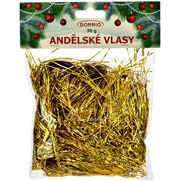 

DOMMIO Vánoční ozdoby - andělské vlasy, zlaté, 30g