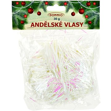 

DOMMIO Vánoční ozdoby - andělské vlasy, bílé, 30g