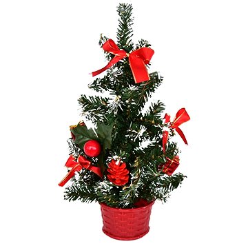 

DOMMIO Vánoční stromek s červenou mašlí, 25 cm