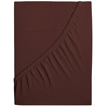 

B.E.S. - Petrovice Prostěradlo JERSEY dětské - 60 × 120 cm, Tmavá hnědá
