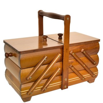 

DOMMIO Kazeta na šití rozkládací 32,5 × 16 × 27,5 cm světle hnědá