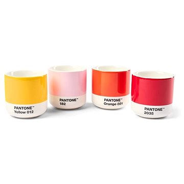 

PANTONE Macchiato hrnek set 4 ks - Yellow, Red, Orange, Light Pink