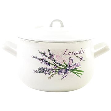 

Olymp Klasik smaltovaný baněný s poklicí 16 cm 2,6 l levandule