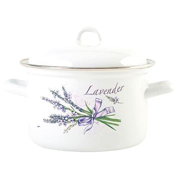 

Olymp Standard smaltovaný s poklicí 22 cm 6 l levandule