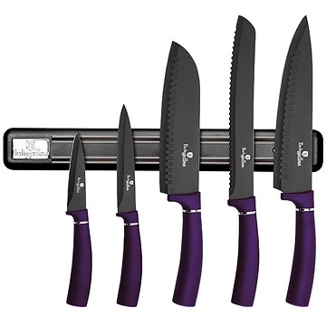 

BERLINGERHAUS Sada nožů s magnetickým držákem 6 ks Purple Metallic Line