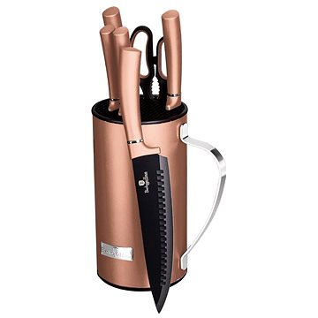 

BERLINGERHAUS Sada nožů ve stojanu 7 ks Rosegold Metallic Line