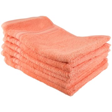 

DOMMIO Sada bambusových ručníků na ruce 6 ks 30 × 50 cm, lososová