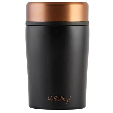 

Vialli Design Termoska na jídlo, černá + zlatorůžová, FUORI 8067, 500 ml