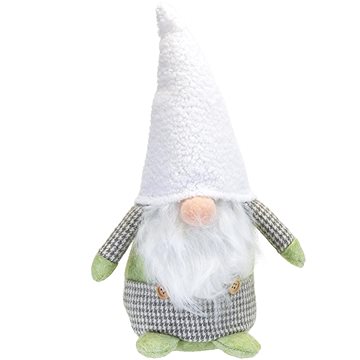 

DOMMIO Vánoční dekorace - skřítek s bílou čepicí, 30 cm